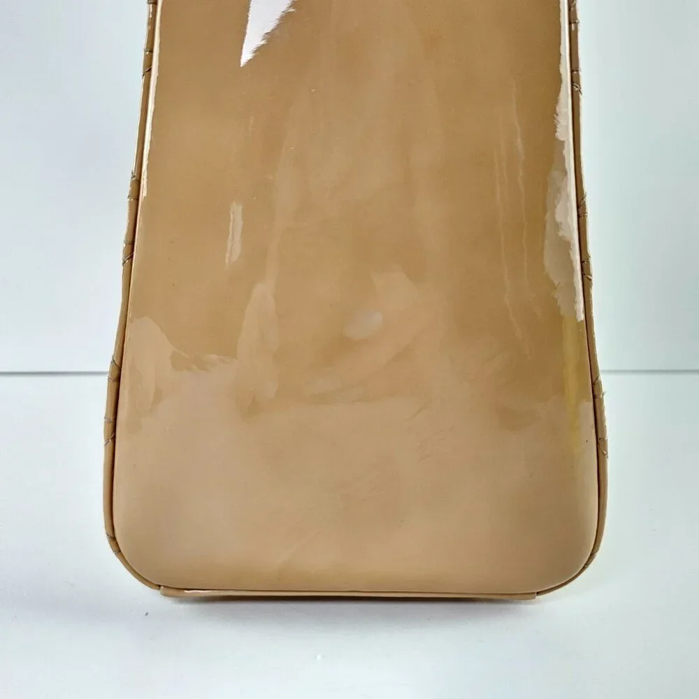 Christian Dior Patent Leather Large Lady Tote Tan - Picture 6 of 12